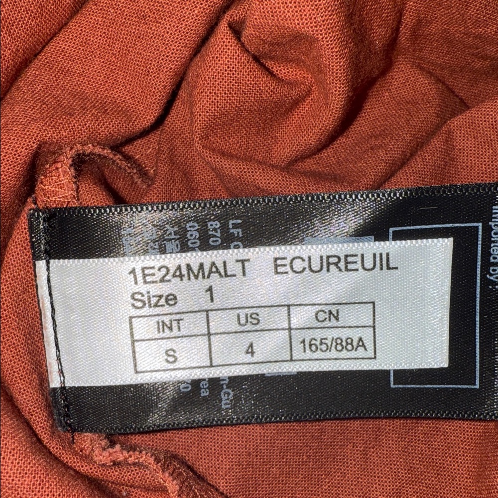 ba&sh Rust Embroidered Blouse - Picture 4 of 6